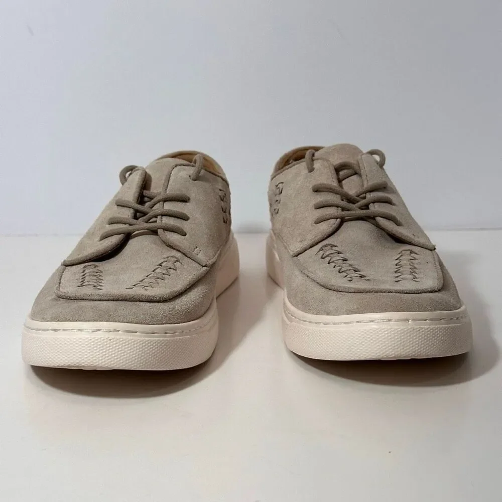 Comfortiva Align Thayer Natural Suede Leather Sneakers Gray | Women Size 9.5